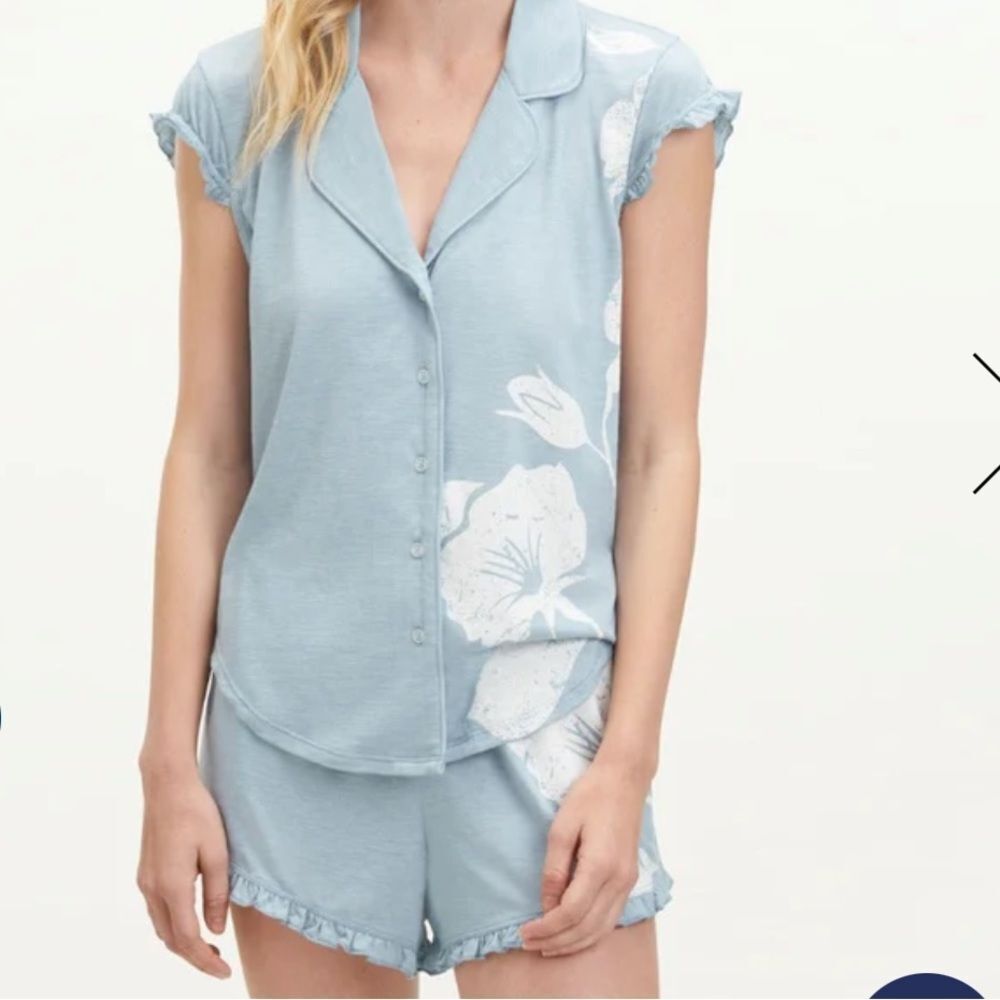 Splendid Forever Yours Short Set Light Blue M NWT IN PACKAGING